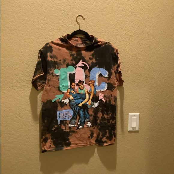 TLC Black Tie-Dye Graphic Tee - Picture 2 of 5
